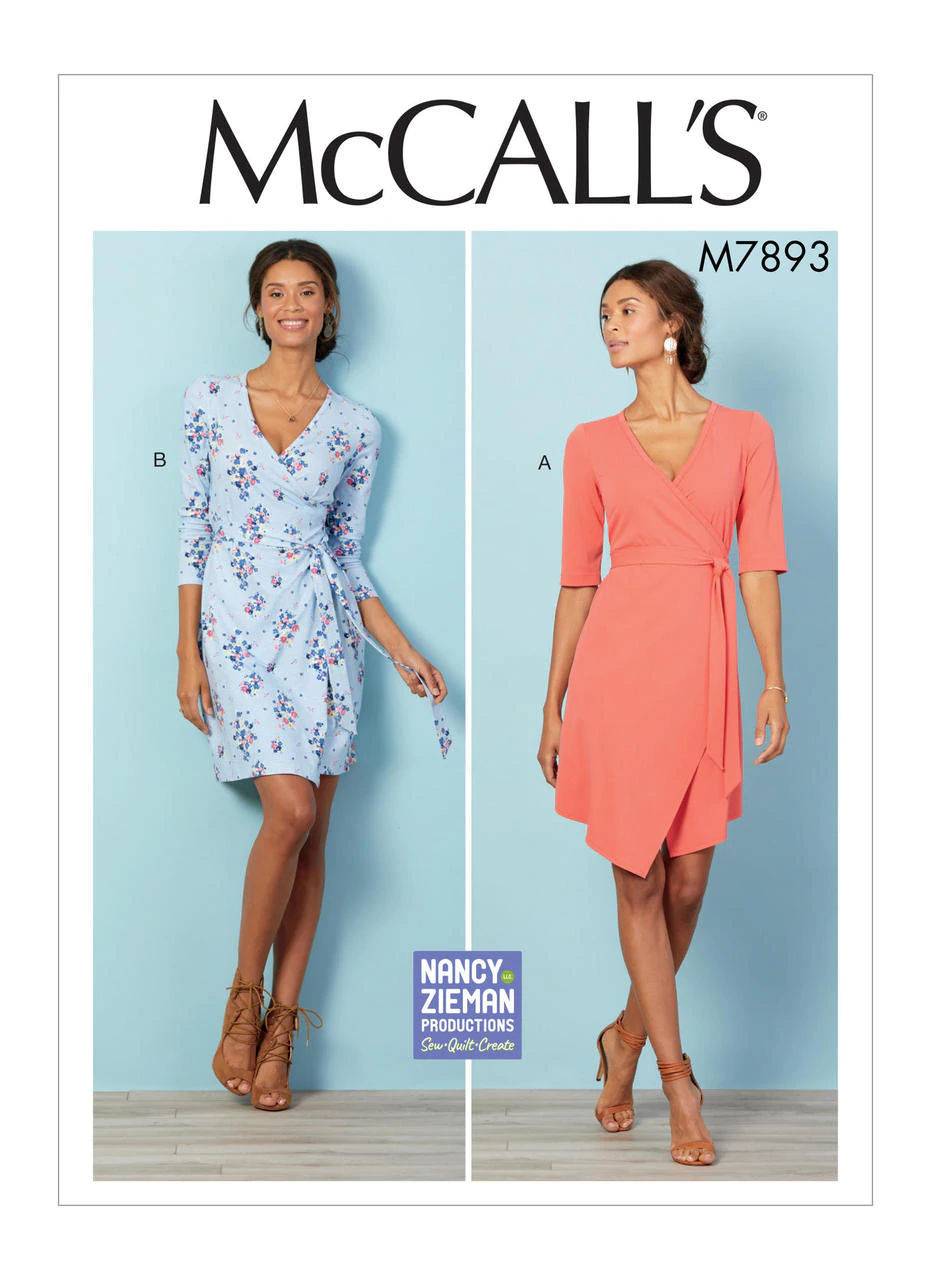 McCall's Pattern 7893 Misses/Women's Dresses Size B5 (8-10-12-14-16)