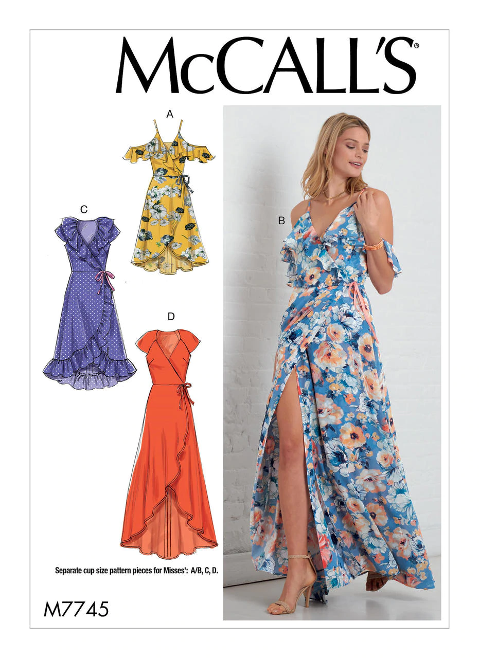 McCall's Pattern 7745 Misses' Dresses Size E5 (14-16-18-20-22)