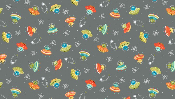 Outer Space Scatter On Grey