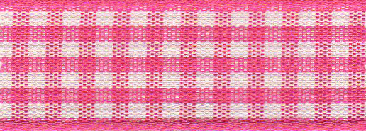 Shocking Pink Gingham Ribbon 5mm