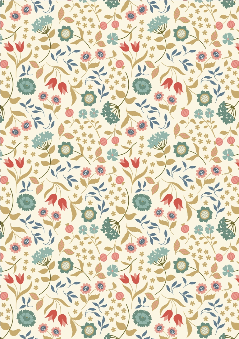 Chieveley - Country House Floral On Cream