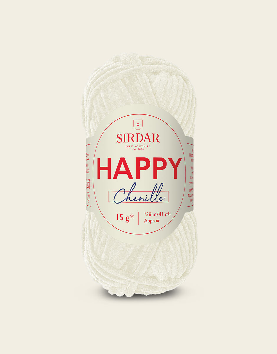 SIRDAR HAPPY CHENILLE, SODA POP 021 15G BALL