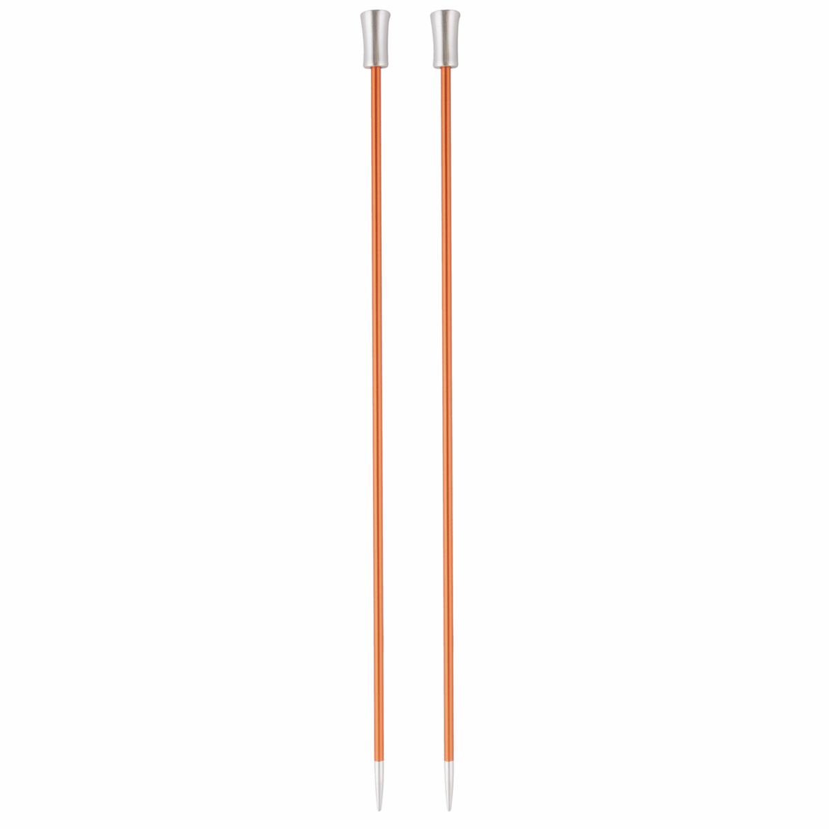 KnitPro Zing: Knitting Pins: Single-Ended: 30cm x 2.75mm Orange