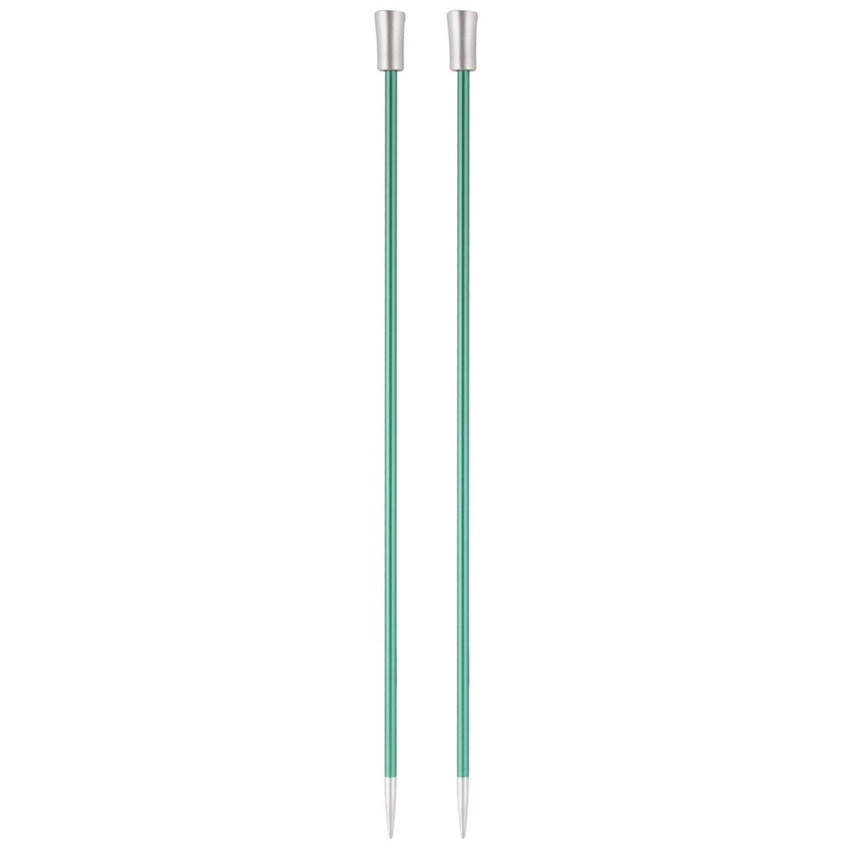 KnitPro Zing: Knitting Pins: Single-Ended: 30cm x 3.25mm Green