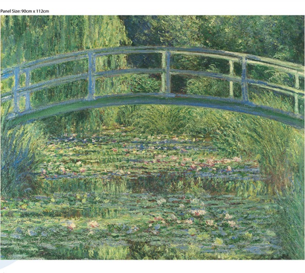 The Water Lily Pond by Claude Monet Cotton Panel