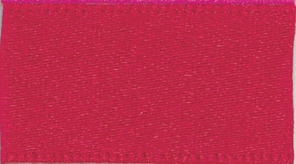 Berisford Red Double Faced Satin Ribbon 15mm