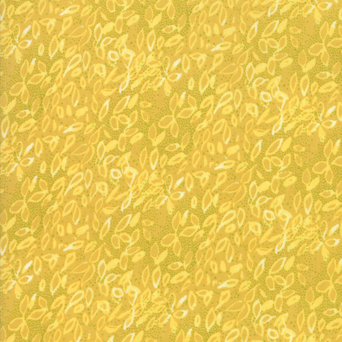 Dandi Annie Maize Robin Pickens Floral Painted Leaf Yellow
