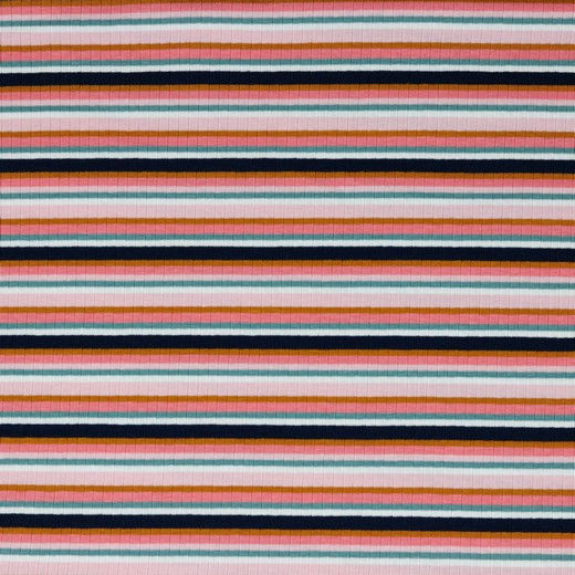 Retro Sherbet Yarn Dyed Ribbed Stripe Multicolour