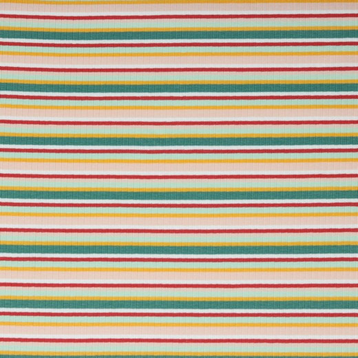 Retro Sunshine Yarn Dyed Ribbed Stripe Multicolour