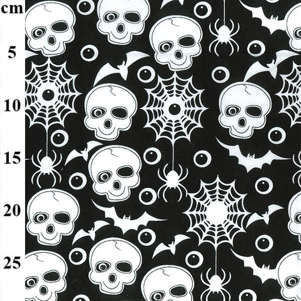 Polyester Cotton Print Skulls 