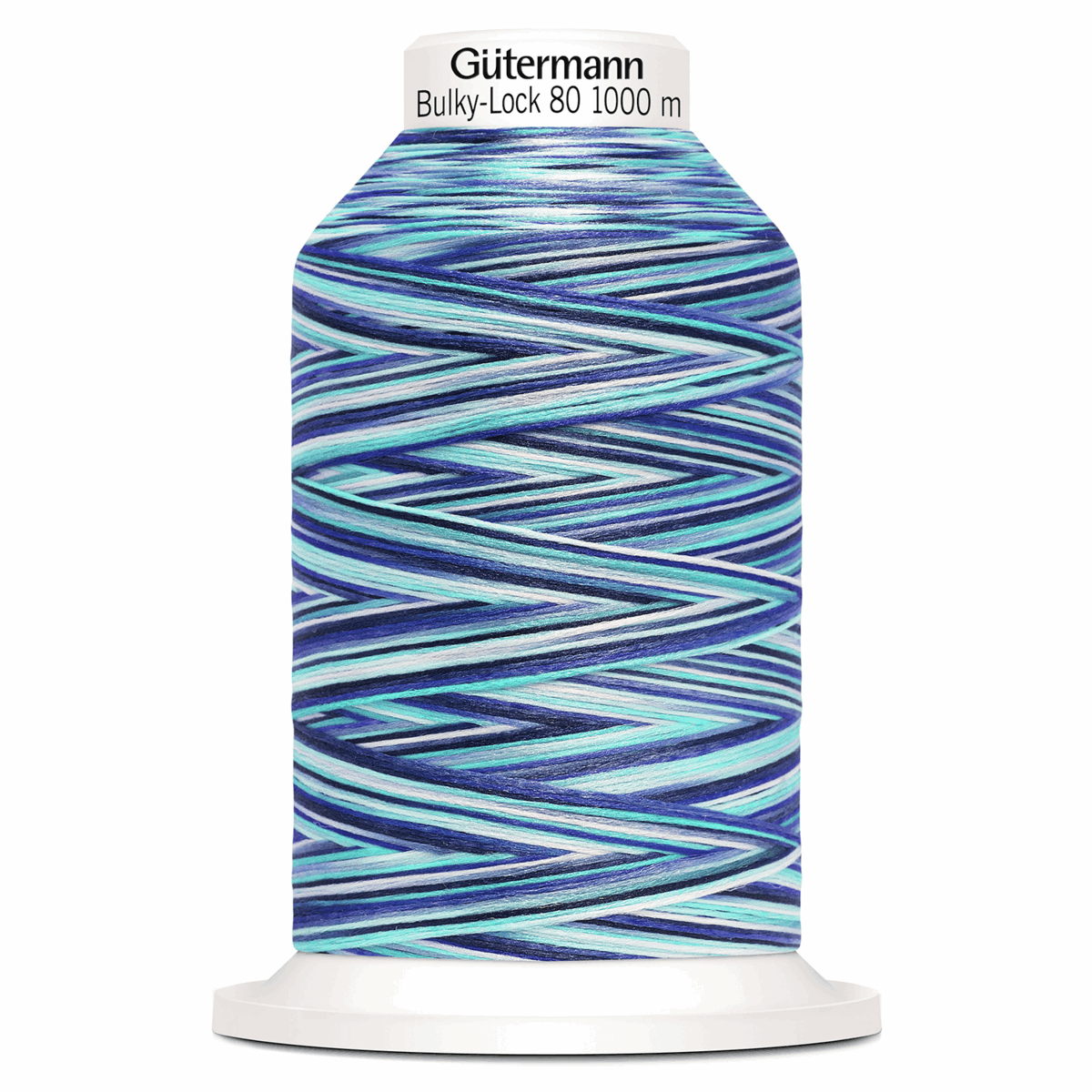 Gutermann Bulk Overlocking Thread, Variegated Blues