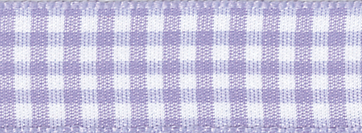 Orchid Gingham Ribbon 5mm