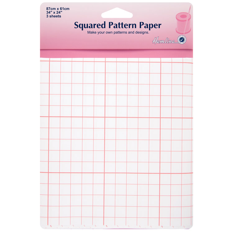 Squared Pattern Paper - Tracing Paper: Squared - 61 x 87cm