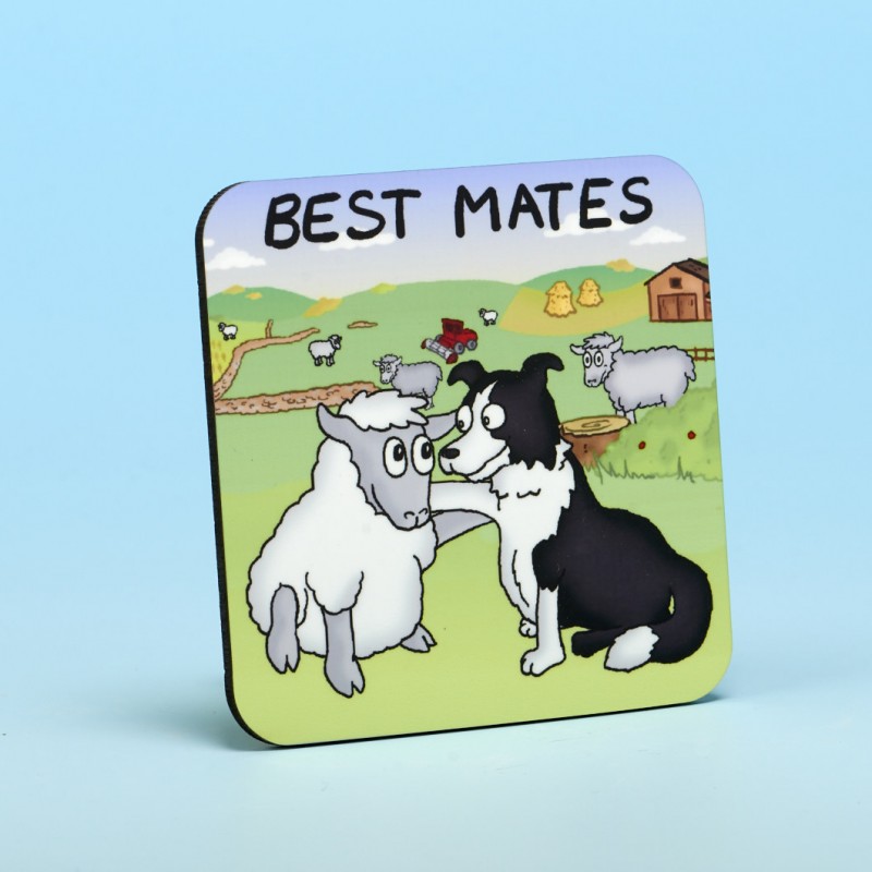 Vanessa Bee Designs Best Mates Coaster