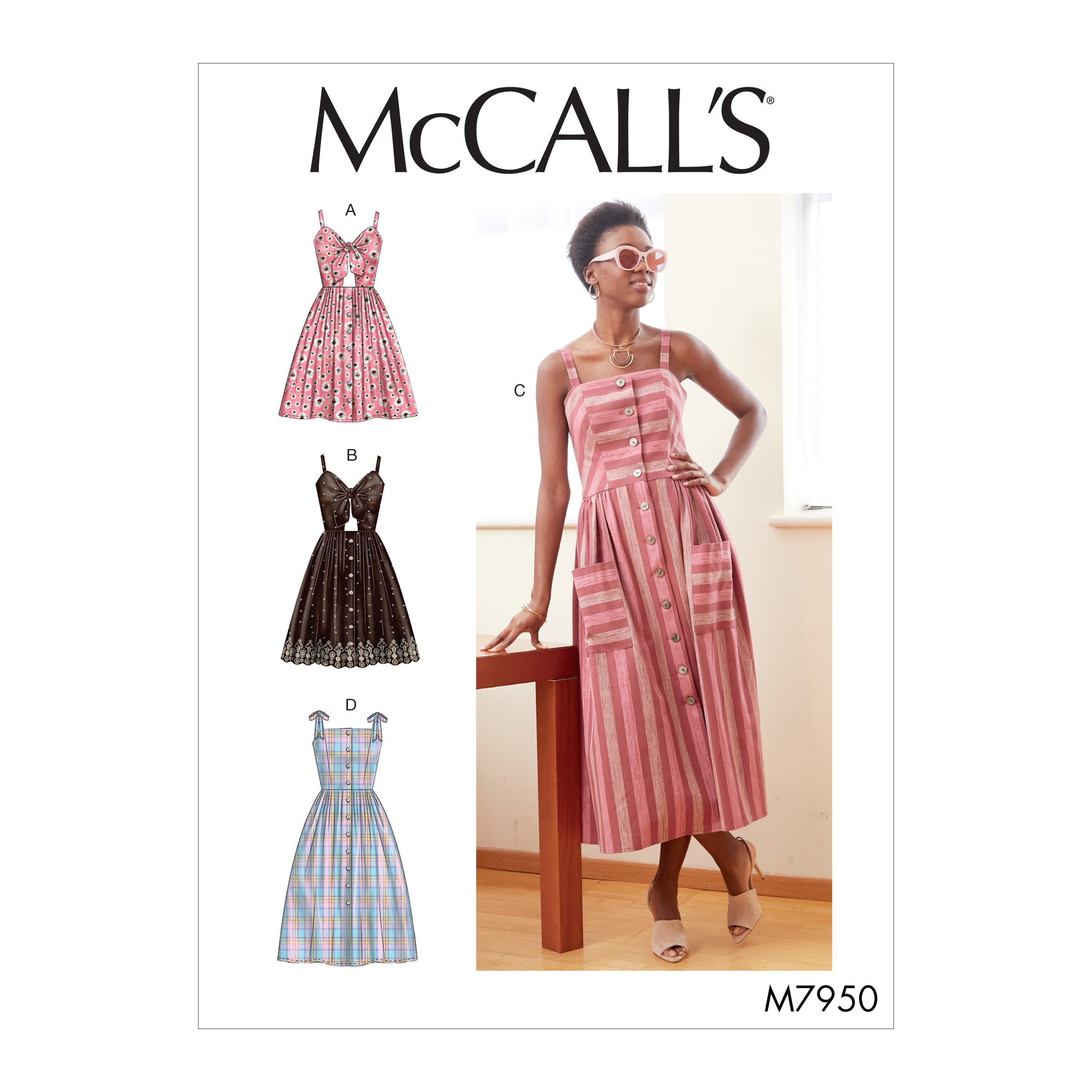 MCCALL'S MISSES' DRESSES 7950 Size: 14-16-18-20-22