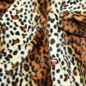Polyester Velboa Cheetah