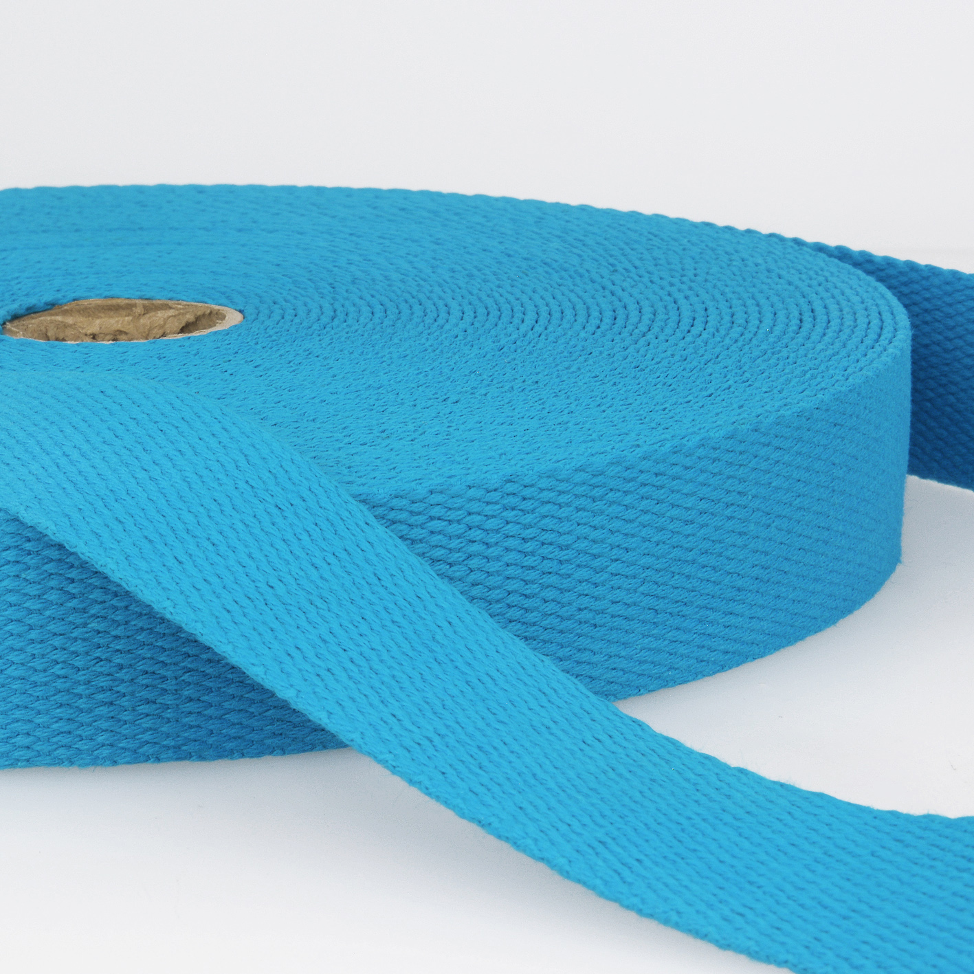 Cotton Webbing: 25mm: Steel Blue