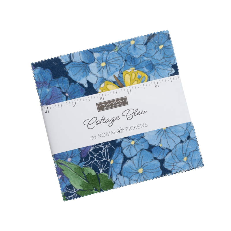 Cottage Bleu Charm Pack By Robin Pickens for Moda Fabric