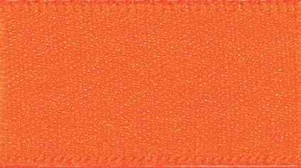 Berisford Orange Delight Double Faced Satin Ribbon 25mm
