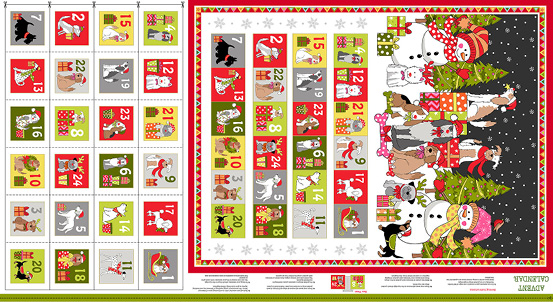 Yappy Christmas Advent Calendar Panel