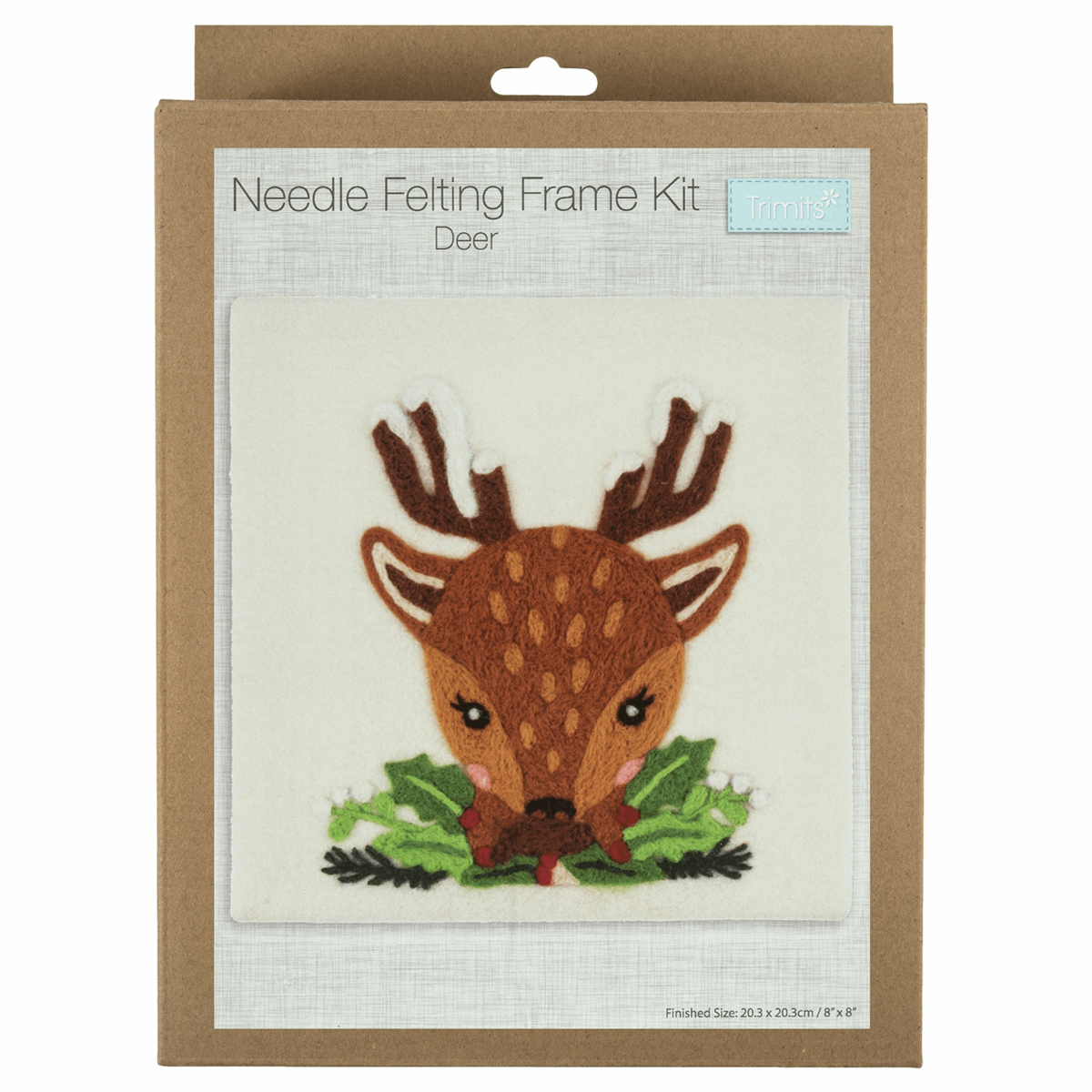  Needle Felting Kit with Frame: Deer