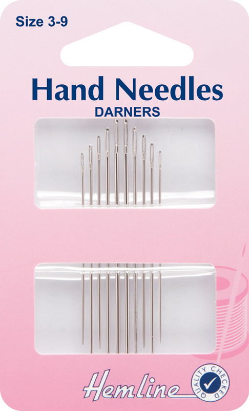 Hemline Hand Needles Darners Size 3-9