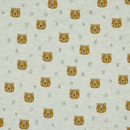 LITTLE BEAR JERSEY - ECRU MELANGE