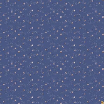 Galaxies Shooting Stars Navy by Figo Fabrics 90577-48