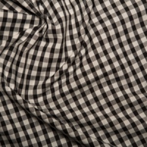 Polycotton Gingham Black 1/4 Check