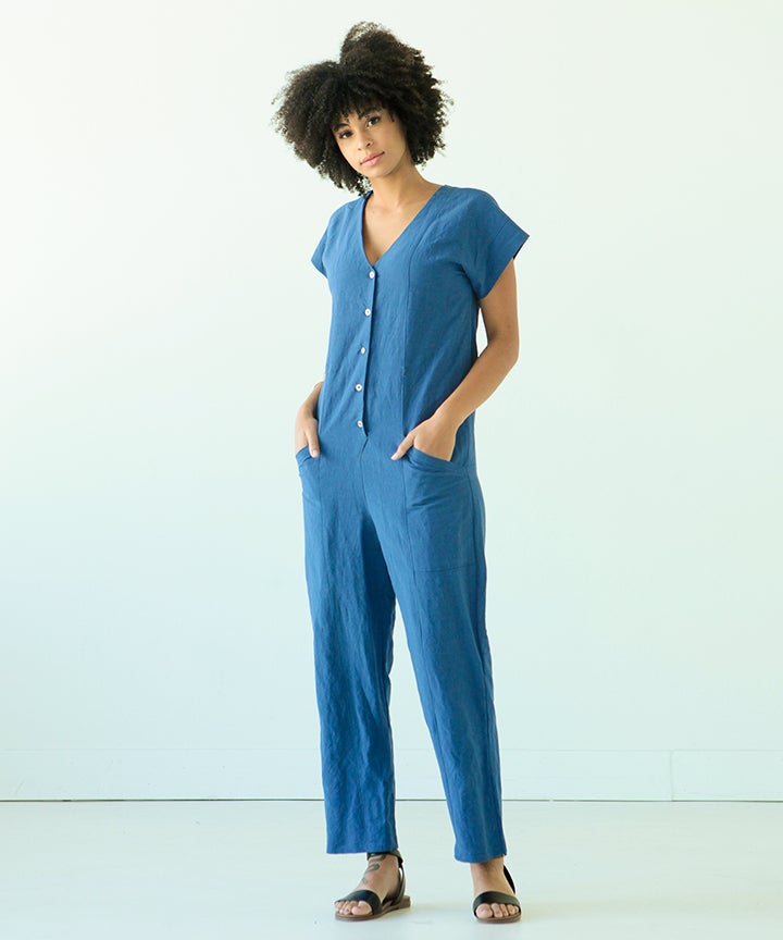 True Bias Rory Jumpsuit - Printed Pattern