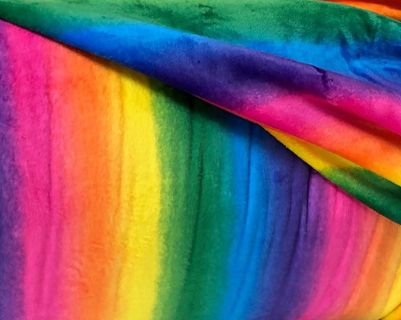Cuddle Fleece Rainbow Bright