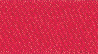 Berisford Poppy Red Double Faced Satin Ribbon 25mm