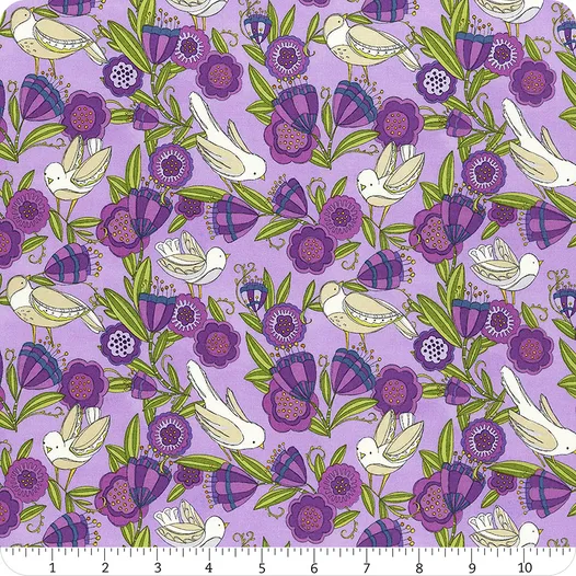 Pansy's Posies Lavender Birdies in the Posies 48722-13