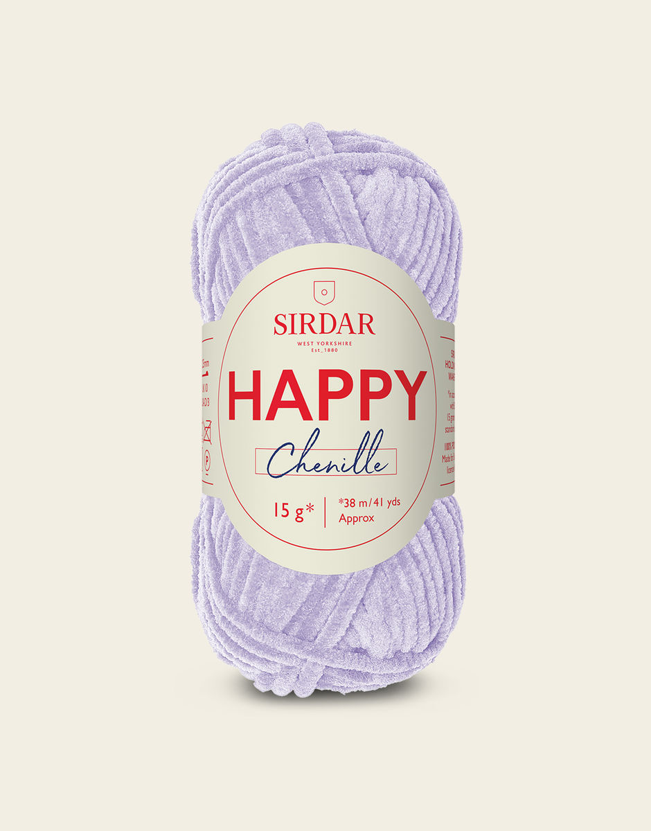 SIRDAR HAPPY CHENILLE, FAIRY DUST 019 15G BALL