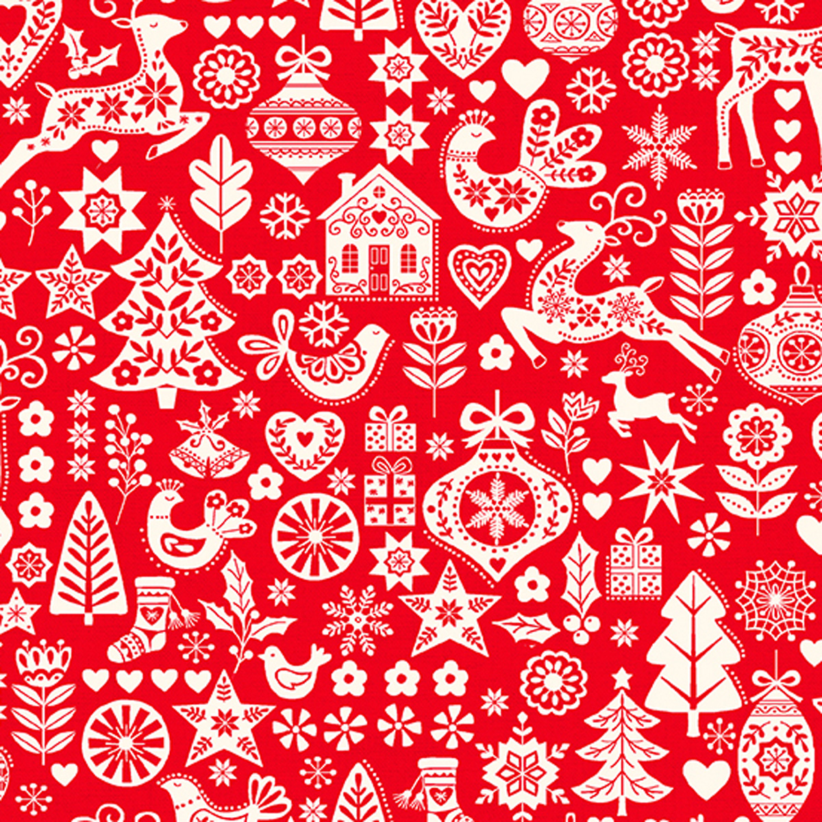 Christmas Scandi Icons Red