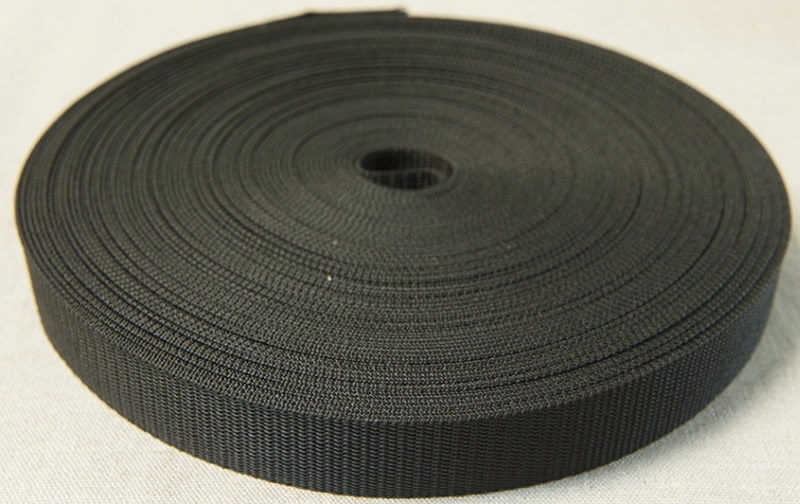 Polyester Webbing Black 25mm