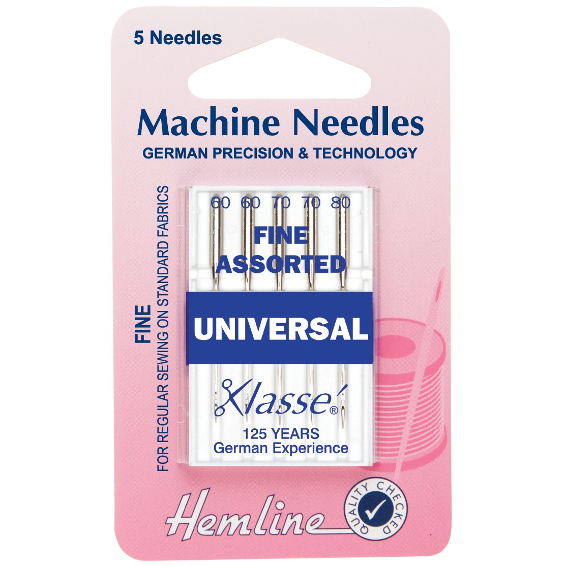 Hemline Machine Needles Fine Assorted Universal 