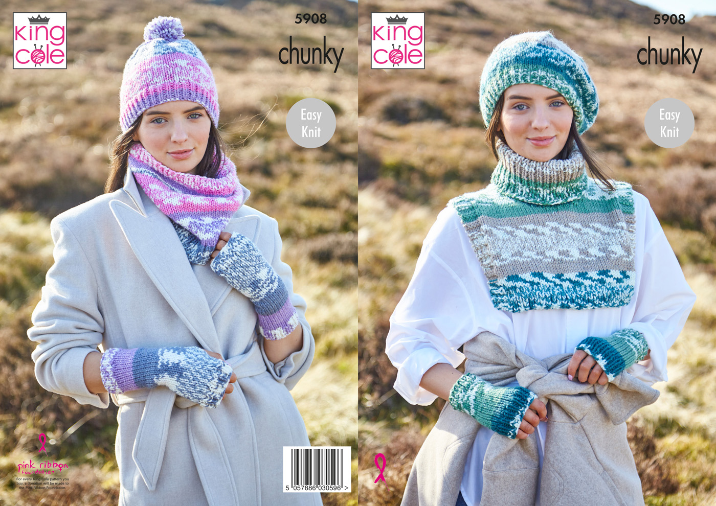 Accessories: Knitted in King Cole Nordic Chunky 5908