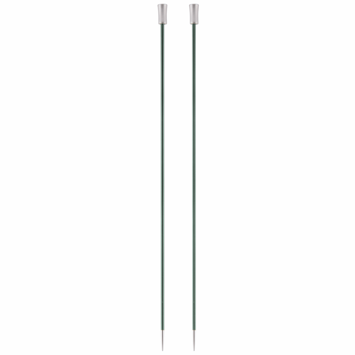 KnitPro Zing: Knitting Pins: Single-Ended: 30cm x 3.00mm Green