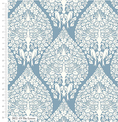 Voysey Birds In Nature The Lerena Powder Blue