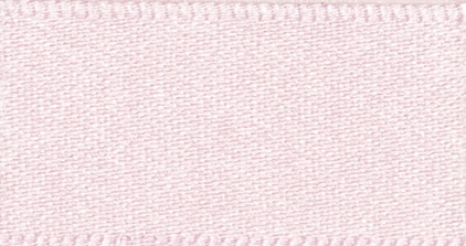 Berisford Pale Pink Double Faced Satin Ribbon 15mm