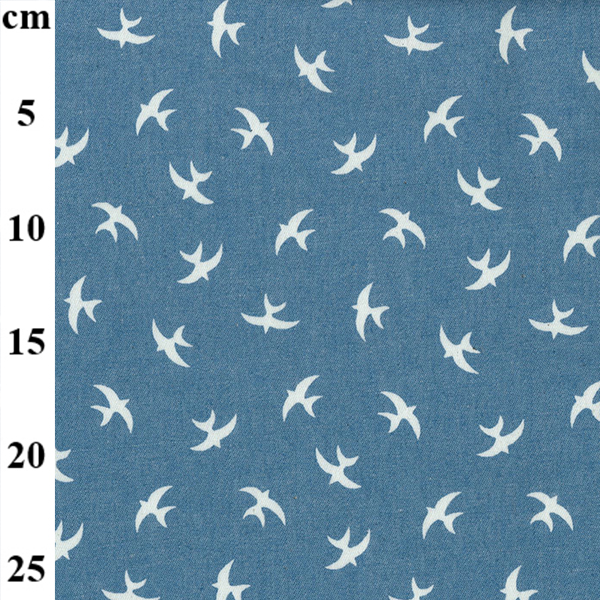 Chambray Swallows Print