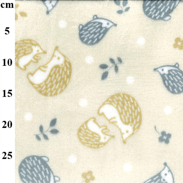 100% Polyester Supersoft Print Fleece Hedgehogs