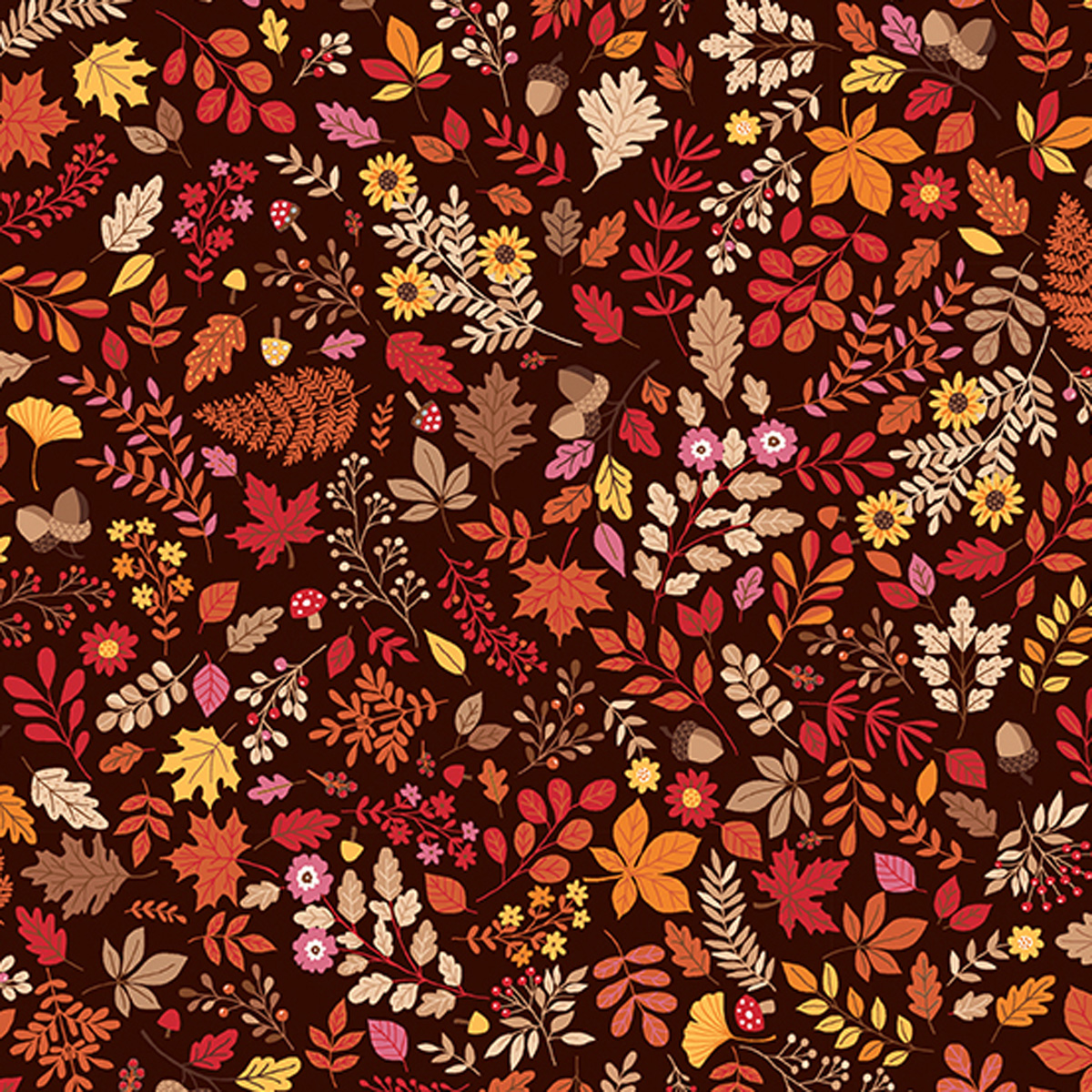 Autumn Days Foliage Brown