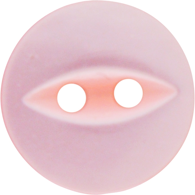 Fisheye Pink Button 14mm
