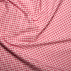 Polycotton Gingham Pink 1/8 check