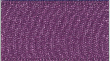 Berisford Plum Double Faced Satin Ribbon 35mm