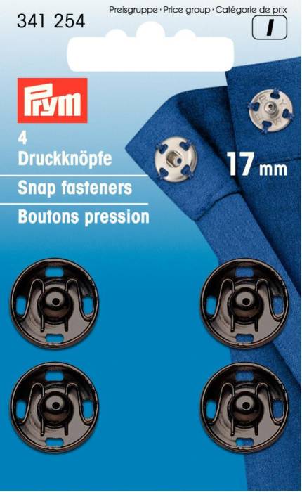 Prym Snap fasteners, 17mm, black