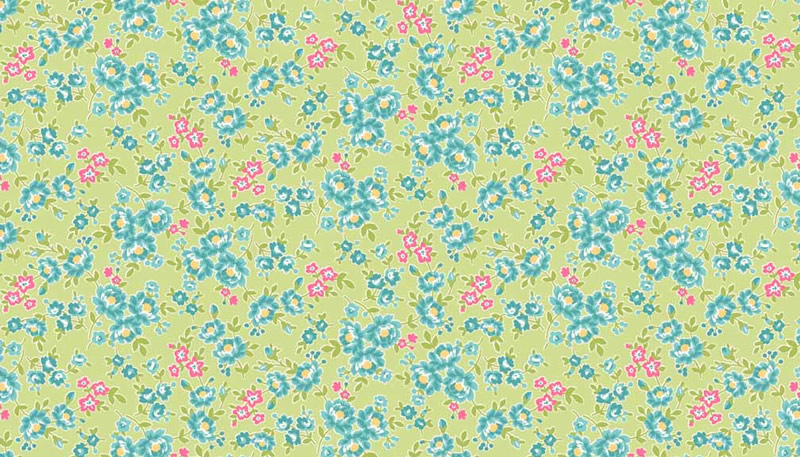 Tea Party Floral Green