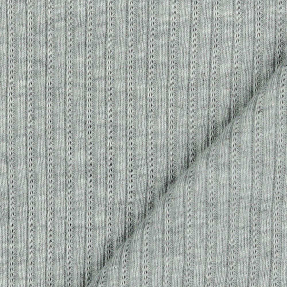 CABLE KNIT MELANGE -  GREY MELANGE